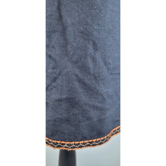 THML Antropologie Halter Dress Linen Blend Mini Boho Sz Xs Embroidered - Picture 6 of 14